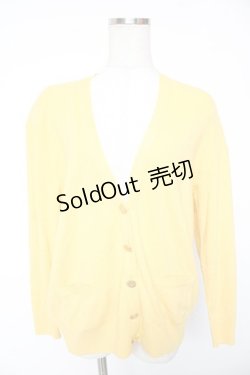 画像1: INGEBORG / 王冠ボタンカーディガン  イエロー Y-26-01-16-114-LO-TO-SZ-ZS