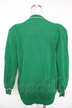 画像2: INGEBORG / エンブレムワッペン付きカーディガン  グリーン Y-26-01-16-116-LO-TO-SZ-ZY