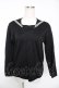 画像1: INGEBORG / セーラー長袖ニット  黒 Y-26-01-16-121-LO-TO-SZ-ZY (1)