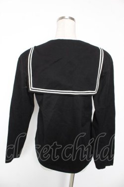 画像2: INGEBORG / セーラー長袖ニット  黒 Y-26-01-16-121-LO-TO-SZ-ZY