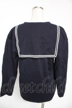 画像2: INGEBORG / セーラー長袖ニット  紺 Y-26-01-16-122-LO-TO-SZ-ZY