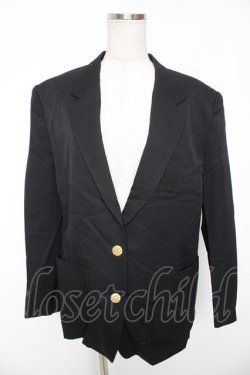 画像1: INGEBORG / 金ボタンテーラードジャケット  黒 Y-26-01-16-123-LO-JA-SZ-ZY