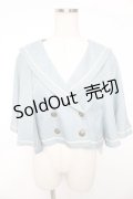 Kurumi Collaboration / TT*KRMセーラーケープ S 淡青 Y-26-01-16-125-LO-JA-SZ-ZY