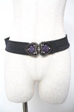 画像2: axes femme POETIQUE / ハートローズゴムベルト  黒 Y-26-01-16-015-AX-ZA-SZ-ZT636-F005 (2)