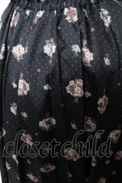 画像3: axes femme / ブーケ柄ドットワンピース F 黒 Y-26-01-16-139-AX-OP-SZ-ZY