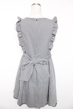 画像2: Ank Rouge / フラワーパールボタンジャンパースカート M 黒 Y-26-01-16-141-CA-OP-SZ-ZY