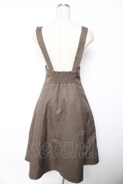 画像2: Fi.n.t / サスペンダー付きハイウエストチェックスカート F ブラウン Y-26-01-16-143-CA-OP-SZ-ZY