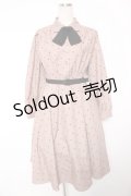an another angelus / タイ付きミックスドットワンピース F ピンクベージュ Y-26-01-16-148-CA-OP-SZ-ZY