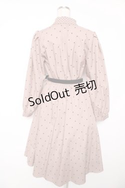 画像2: an another angelus / タイ付きミックスドットワンピース F ピンクベージュ Y-26-01-16-148-CA-OP-SZ-ZY