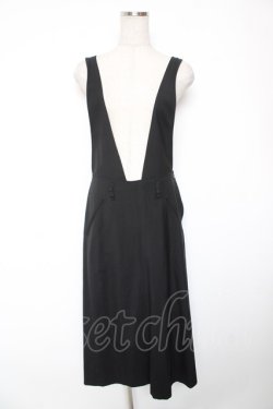 画像1: INGEBORG / 後ろクロスジャンパースカート  黒 Y-26-01-16-149-LO-OP-SZ-ZY