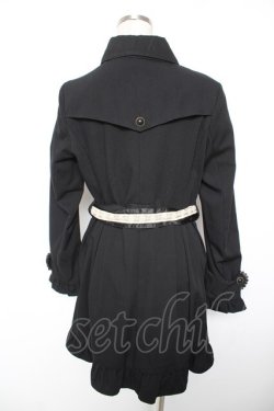 画像2: axes femme / ビジュー襟トレンチコート M 黒 Y-26-01-16-152-AX-CO-SZ-ZY