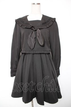 画像1: DearMyLove / 闇学園セーラーワンピース M 黒 Y-26-01-16-156-EL-OP-SZ-ZY