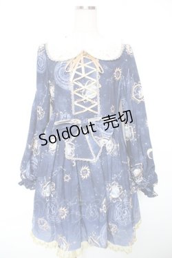 画像1: Doll Paradise / 占星術ホロスコープワンピース M 紺 Y-26-01-16-158-LO-OP-SZ-ZY