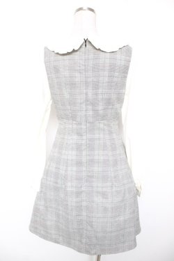 画像2: Ank Rouge / ウエストスピンドルチェックワンピース M グレー Y-26-01-16-161-CA-OP-SZ-ZY