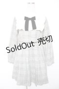 Ank Rouge / チェック柄ヨークフリルSET/UPワンピース M グレー Y-26-01-16-163-CA-OP-SZ-ZY