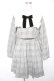 画像1: Ank Rouge / チェック柄ヨークフリルSET/UPワンピース M グレー Y-26-01-16-163-CA-OP-SZ-ZY (1)