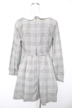 画像2: Ank Rouge / チェック柄ヨークフリルSET/UPワンピース M グレー Y-26-01-16-163-CA-OP-SZ-ZY