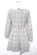 画像2: Ank Rouge / チェック柄ヨークフリルSET/UPワンピース M グレー Y-26-01-16-163-CA-OP-SZ-ZY (2)