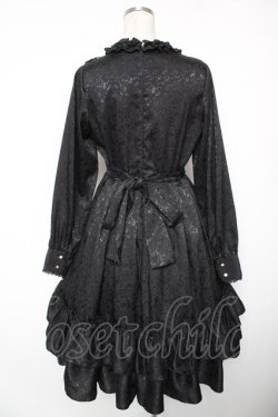 画像2: Pina sweetcollection / ローズジャガードワンピース  黒 Y-26-01-16-172-LO-OP-SZ-ZY