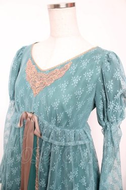 画像3: Victorian maiden / ジュリエットレースリボンドレス  グリーン Y-26-01-16-173-CL-OP-SZ-ZY