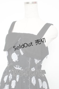 画像3: ALICE and the PIRATES / アリスのティアボトル柄ハートベルトジャンパースカート  紺 Y-26-01-16-176-PA-OP-SZ-ZY