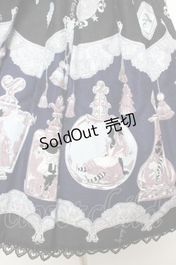 画像4: ALICE and the PIRATES / アリスのティアボトル柄ハートベルトジャンパースカート  紺 Y-26-01-16-176-PA-OP-SZ-ZY