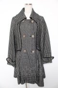 axes femme / ラメツイードコート M 黒 Y-26-01-16-178-AX-JA-SZ-ZY