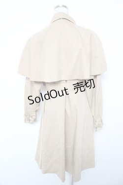 画像2: Fi.n.t / ケープ付きフレアーワンピースコート F ベージュ Y-26-01-16-180-CA-CO-SZ-ZY