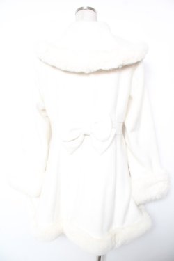 画像2: LIZ LISA / ファーカラーコート 0 アイボリー Y-26-01-16-183-LO-CO-SZ-ZY