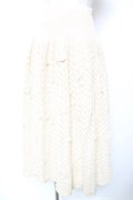 INGEBORG / 立体モチーフ付きニットスカート  生成り Y-26-01-16-188-LO-SK-SZ-ZY