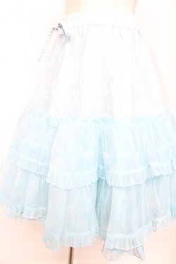 画像3: metamorphose / オーガンジーフリルパニエ  サックス Y-26-01-16-189-ME-SK-SZ-ZY