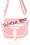 PINK HOUSE / ロゴプリントショルダーバッグ  赤 Y-26-01-16-021-LO-BG-SZ-ZT0118Y