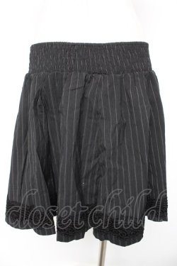画像2: Ozz Croce / ストライプスカート  黒 Y-26-01-16-195-OO-SK-SZ-ZY