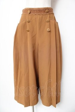 画像1: axes femme / ダブルボタンガウチョ M キャメル Y-26-01-16-200-AX-PA-SZ-ZY