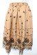 画像2: axes femme / ブーケ柄フロッキースカート M キャメル Y-26-01-16-205-AX-SK-SZ-ZY (2)