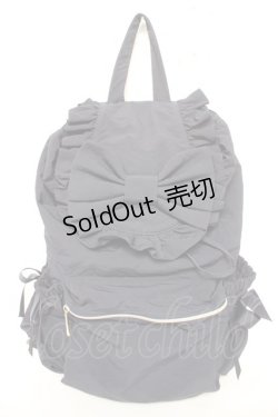 画像1: m petit by misako / TT AM リボンフラップ リュックサック  紺 Y-26-01-16-023-LO-BG-SZ-ZY