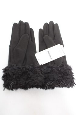 画像2: axes femme / はしごレース使い手袋  黒 Y-26-01-16-003-AX-ZA-SZ-ZY