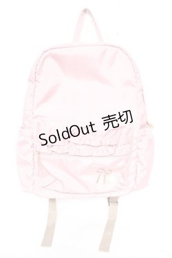 画像1: m petit by misako / TT*AM*フリルリュックサック  中桃 Y-26-01-16-024-LO-BG-SZ-ZTK021