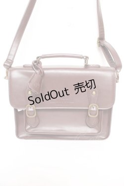 画像1: axes femme / 型押しサッチェルバッグ  茶 Y-26-01-16-025-AX-BG-SZ-ZY