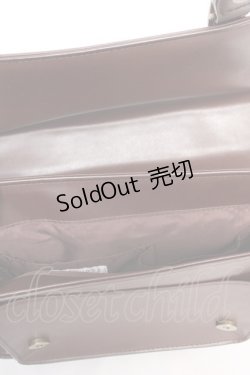 画像3: axes femme / 型押しサッチェルバッグ  茶 Y-26-01-16-025-AX-BG-SZ-ZY