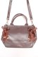 画像1: m petit by misako / AMレースアップ 2WAY トートバッグ  茶 Y-26-01-16-026-LO-BG-SZ-ZY (1)