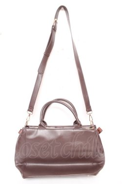 画像2: m petit by misako / AMレースアップ 2WAY トートバッグ  茶 Y-26-01-16-026-LO-BG-SZ-ZY
