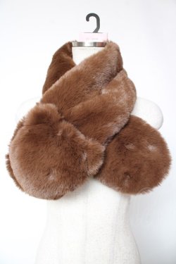 画像1: m petit by misako / AMマスコットベアーティペット  中茶 Y-26-01-16-034-LO-ZA-SZ-ZY