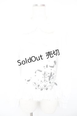 画像1: PUTUMAYO / チェーンptヨーク切り替えカットソー  白 Y-26-01-18-040-PT-TO-SZ-ZY