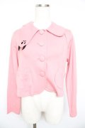 PEACE NOW / 襟デザインカーディガン  ピンク Y-26-01-18-041-PU-TO-SZ-ZY