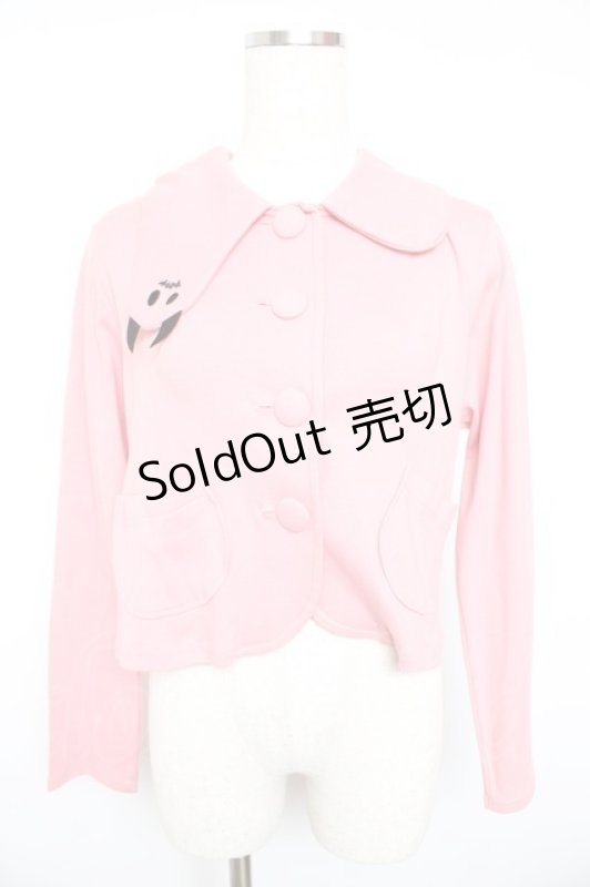 画像1: PEACE NOW / 襟デザインカーディガン  ピンク Y-26-01-18-041-PU-TO-SZ-ZY (1)