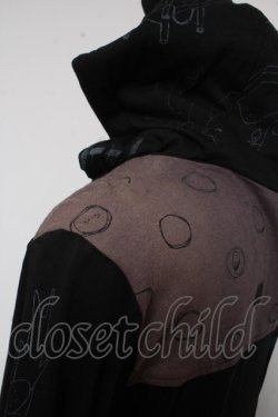 画像4: Sixh / ねこじろうptロングパーカー  黒 Y-26-01-18-044-HN-TO-SZ-ZY