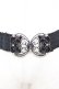 画像1: axes femme / 立体バラクラシカルゴムベルト  シルバー Y-26-01-18-007-AX-ZA-SZ-ZY (1)