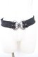 画像2: axes femme / 立体バラクラシカルゴムベルト  シルバー Y-26-01-18-007-AX-ZA-SZ-ZY (2)