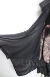 画像5: Qutie Frash / ちりめんシフォン着物袖チュニック  黒 Y-26-01-18-048-QU-JA-SZ-ZY (5)